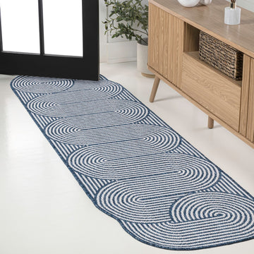 Margot Modern Geometric Arch Stripe Area Rug